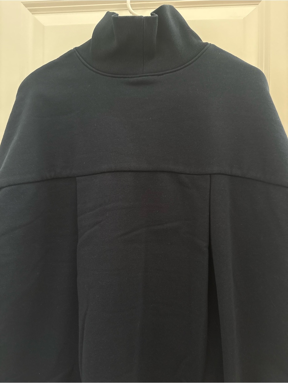 Pomander Place women’s Dark Navy Turtleneck Sweater with Front Pockets - Picture 5 of 5